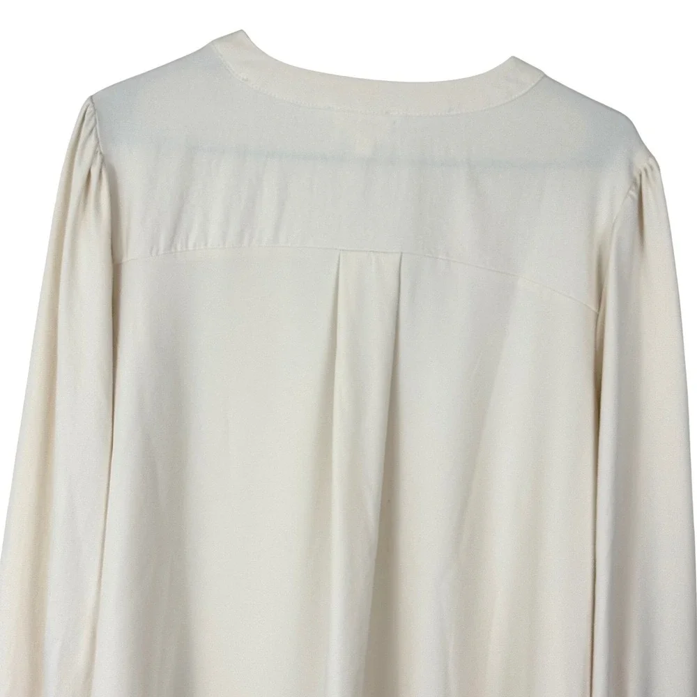 Romantic Tie Neck Blouse Long Sleeve Dark‎ Academia Office Siren Plus 2X NWOT
